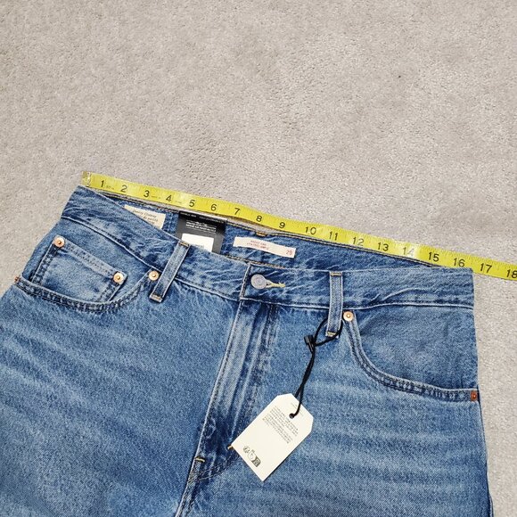 LEVI'S NWT Baggy Dad Pieced Jeans Wide Leg 100% Cotton 2-Tone Women's 29 x 32" - Picture 13 of 16